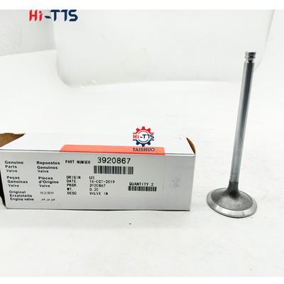 6BT 3920867 سوپاپ های موتور بیل مکانیکی پس از فروش سوپاپ اگزوز سوپاپ