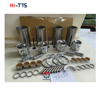 قطعات ترمیم موتور تراکتور حفاری 4D130 کیت پوشک سیلندری 6114-31-2111 پیستون 6114-30-2303 حلقه