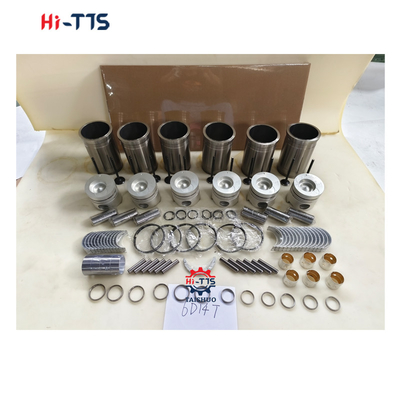 6D14T کیت موتور برای حفاری E120 E140 E180 پوشه، پیستون، حلقه، شیر، بشینگ، کیت گاسکت کامل
