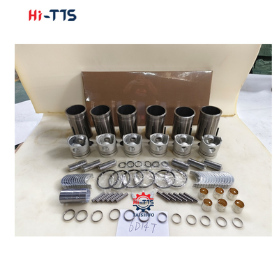 6D14T کیت موتور برای حفاری E120 E140 E180 پوشه، پیستون، حلقه، شیر، بشینگ، کیت گاسکت کامل
