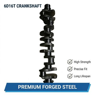 موتور 6D16 6D16T میل لنگ چدنی ME130937 برای میل لنگ فورج فولادی بیل مکانیکی