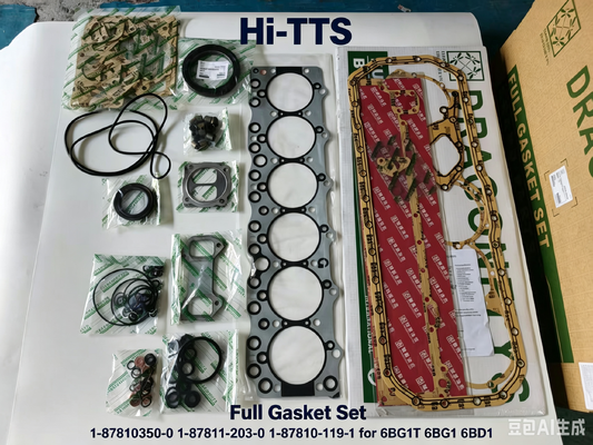 1-87810350-0 1-87811-203-0 1-87810-119-1 مجموعه کامل گاسکت برای کیت تعمیر موتور 6BG1T 6BG1 6BD1