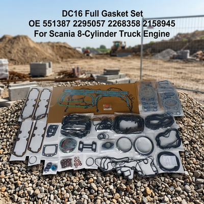 کیت کامل واشر موتور دیزل 8 سیلندر DC16 OE 551387 2295057 2268358 2158945 کیت واشر بازسازی کامیون