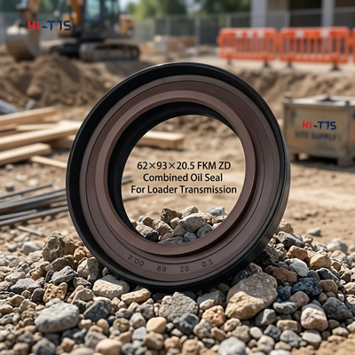 ZD62×93×20.5 FKM دو بهار مستطیل ترکیبی اسکلتیوم مهر روغن مهر universal replacement shaft seal برای ZL28 ZL30 928 930 مینی لوڈر